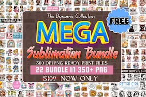 The Dynamic Sublimation PNG Mega Bundle