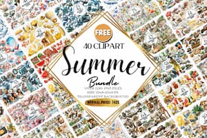 Hello Summer huge clipart bundle Hello Summer huge clipart bundle