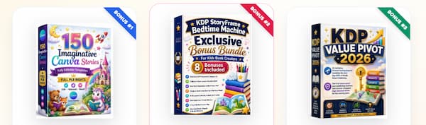 KDP StoryFrame Bedtime Machine bonuses