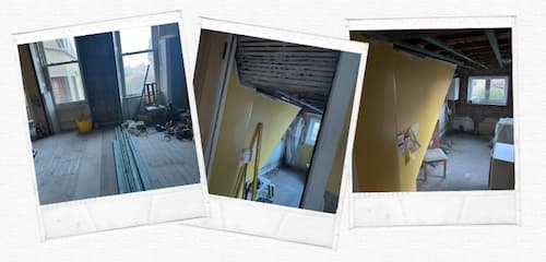 kitchen during build kitchen during build