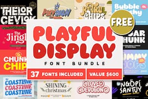 Playful Display Font Bundle Playful Display Font Bundle