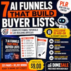 7 AI Funnels That Build Buyer Lists 7 AI Funnels That Build Buyer Lists