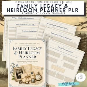 Family Legacy & Heirloom Planner Family Legacy & Heirloom Planner