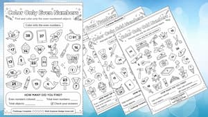 Odd & Even Numbers Coloring Odd & Even Numbers Coloring