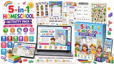 5 In 1 Homeschool Activity Pack 5 In 1 Homeschool Activity Pack