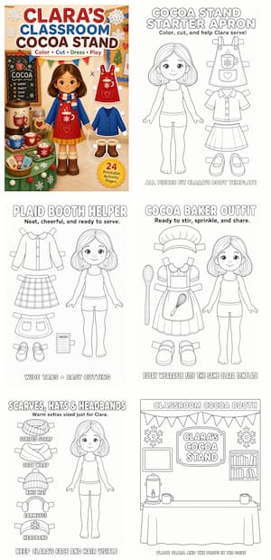 Color and Cut Paper Dolls Color and Cut Paper Dolls