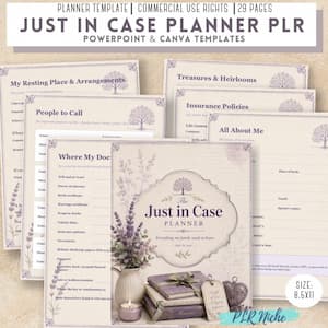 Just in Case Planner Just in Case Planner