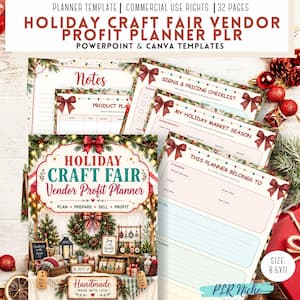 holiday craft fair planner holiday craft fair planner