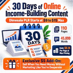 30 Days of Online Income-Building 30 Days of Online Income-Building