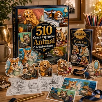 Crazy Expressive Animal Coloring Book Prompts Crazy Expressive Animal Coloring Book Prompts