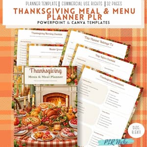 Thanksgiving Menu & Meal Planner Thanksgiving Menu & Meal Planner