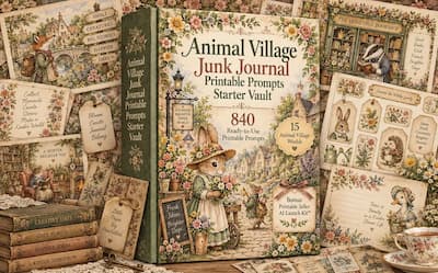 Animal Village Junk Journal Starter Vault Animal Village Junk Journal Starter Vault