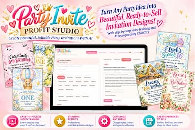 Party Invite Profit Studio Party Invite Profit Studio