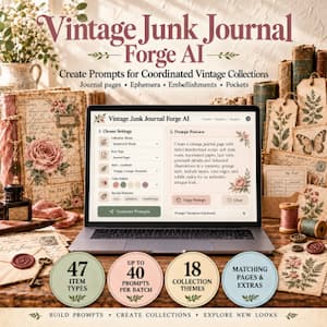 Vintage Junk Journal Forge AI Vintage Junk Journal Forge AI