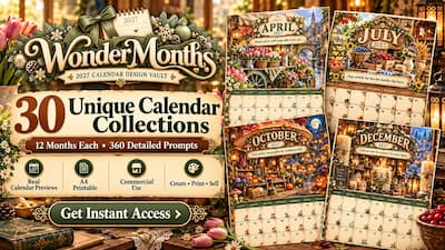 WonderMonths Calendar Design Vault
